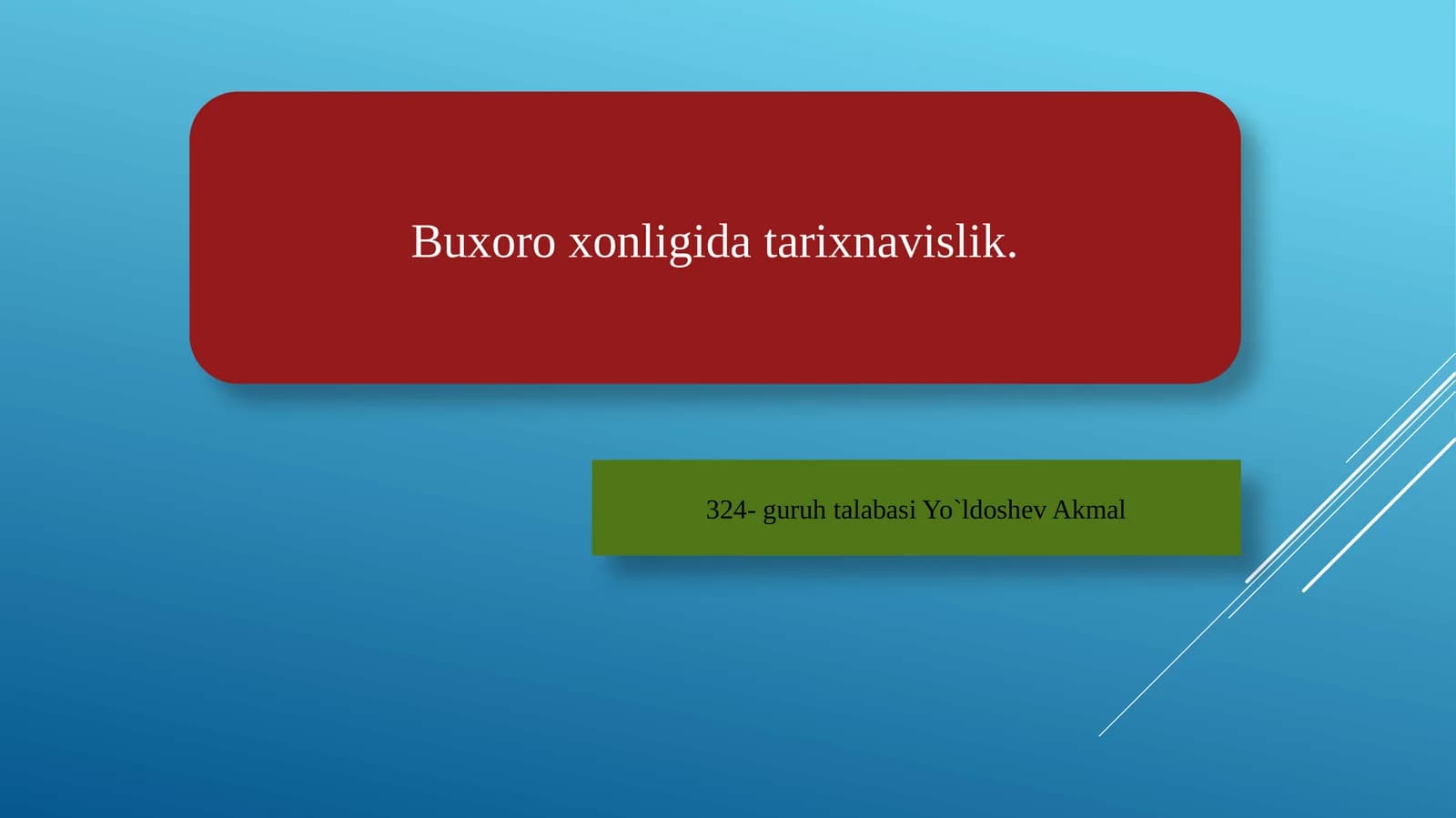 Buxoro xonligi tarix-navislik
