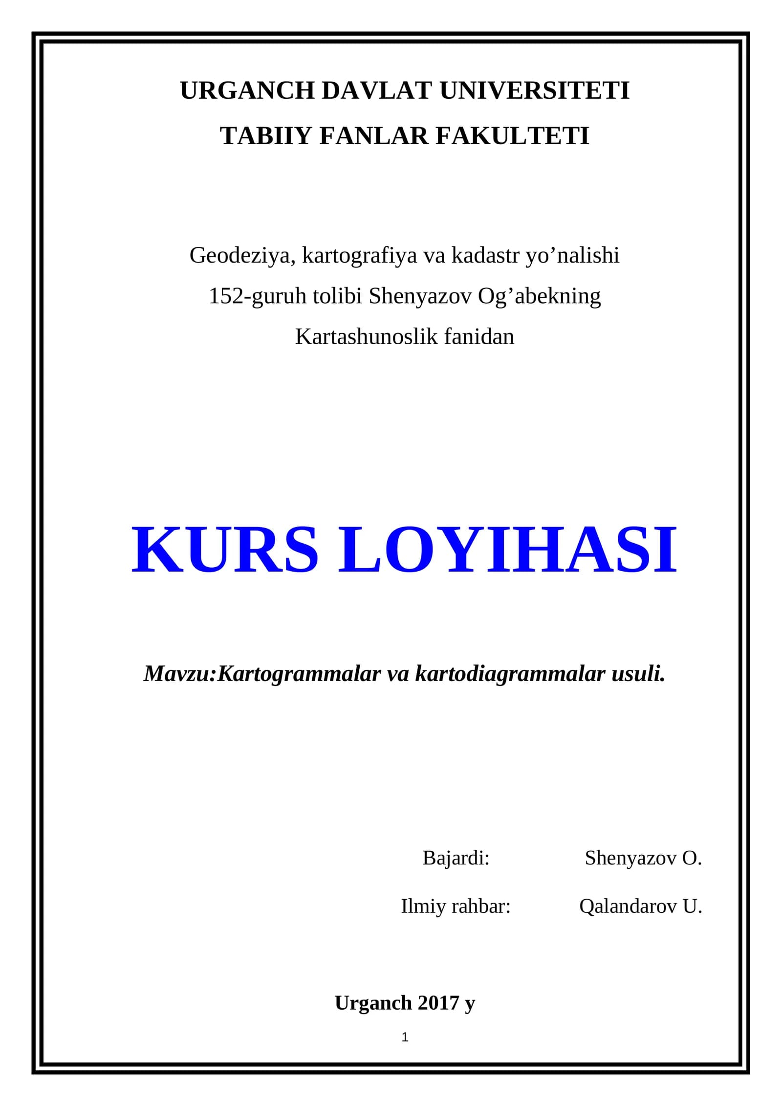 Kartogramma va Kartodiagramma Usullari