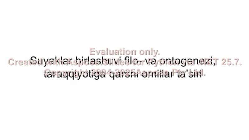 Suyaklar birlashuvi filo- va ontogenezi, taraqqiyotiga qarshi omillar ta’siri