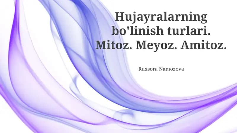 Meyoz va Amitoz o'rtasidagi farqlar