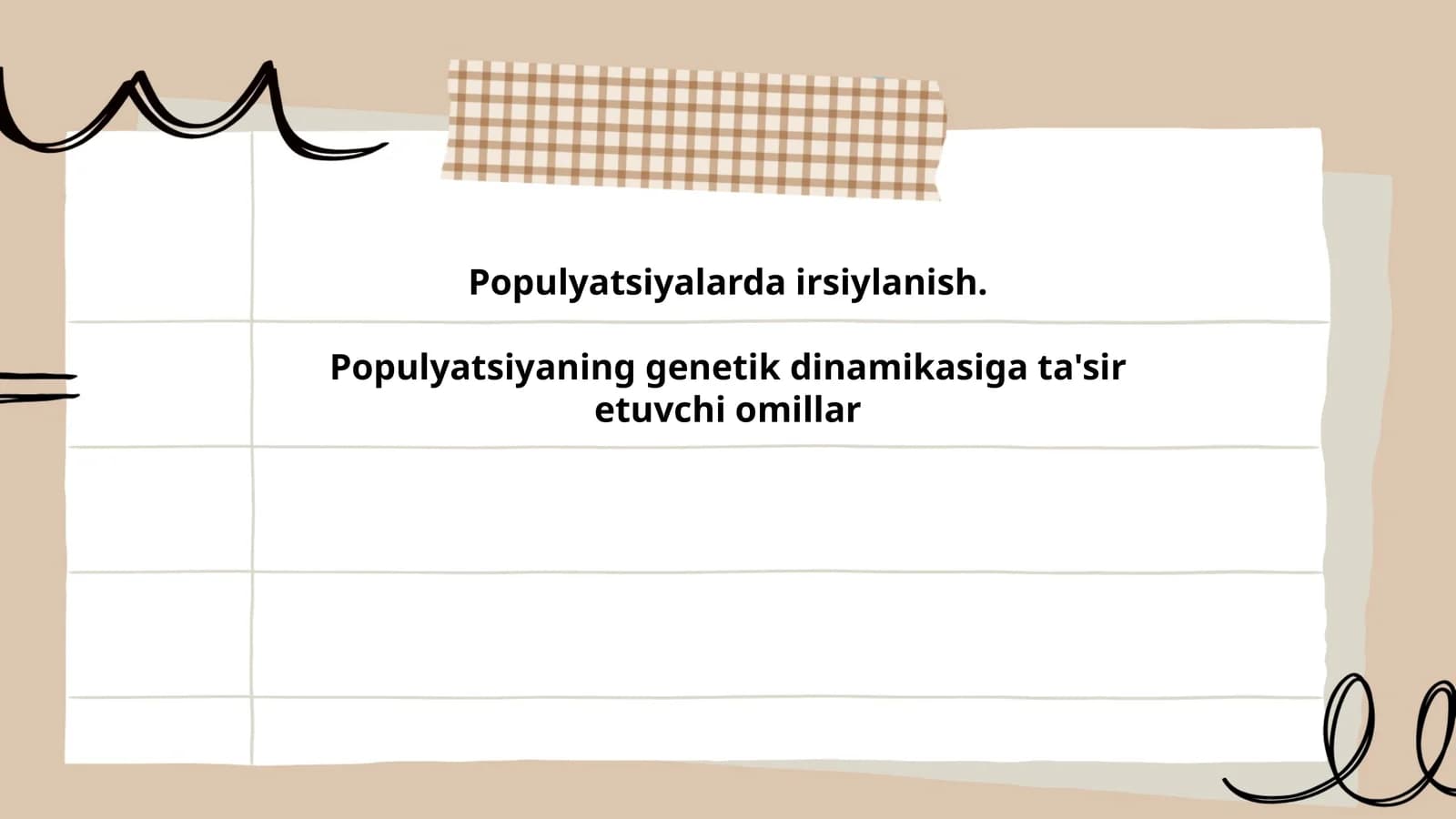 Populyatsiyalarda irsiylanish