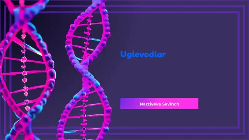 Uglevodlar