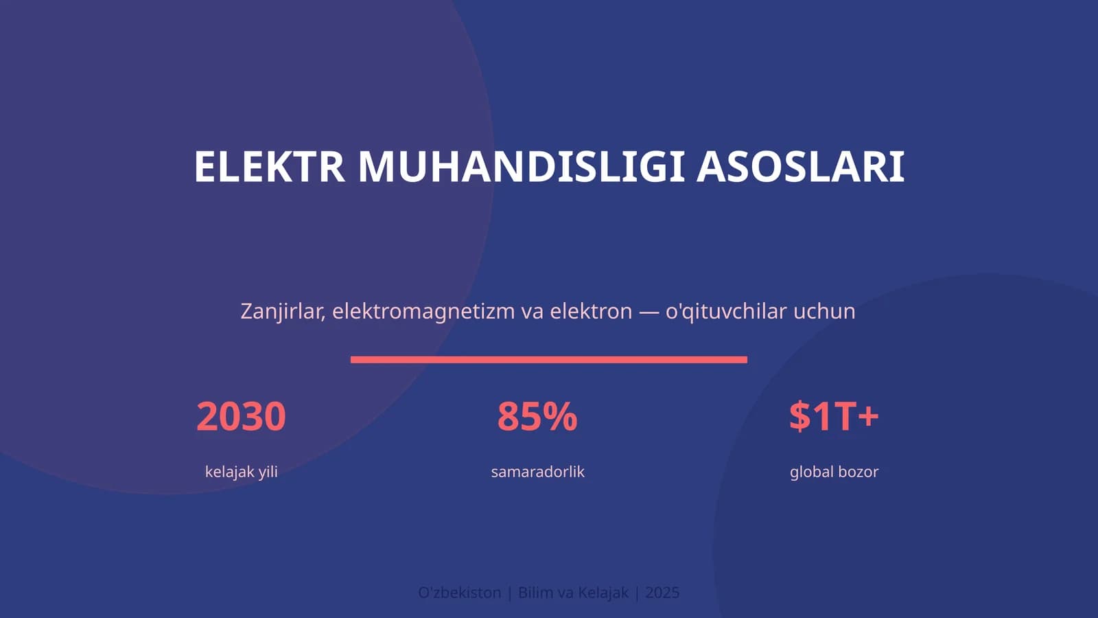 ELEKTR MUHANDISLIGI ASOSLARI