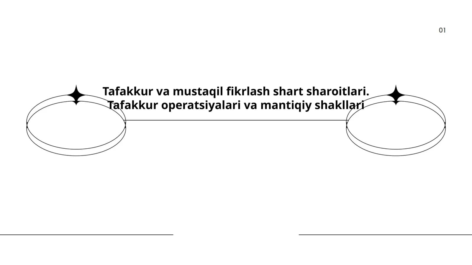 Tafakkur va mustaqil fikrlash shart sharoitlari. Tafakkur operatsiyalari va mantiqiy shakllari