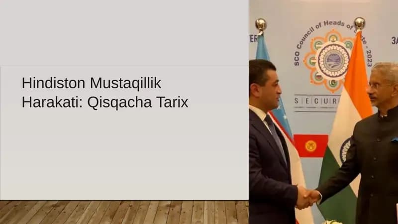 Hindiston Mustaqillik Harakati: Qisqacha Tarix