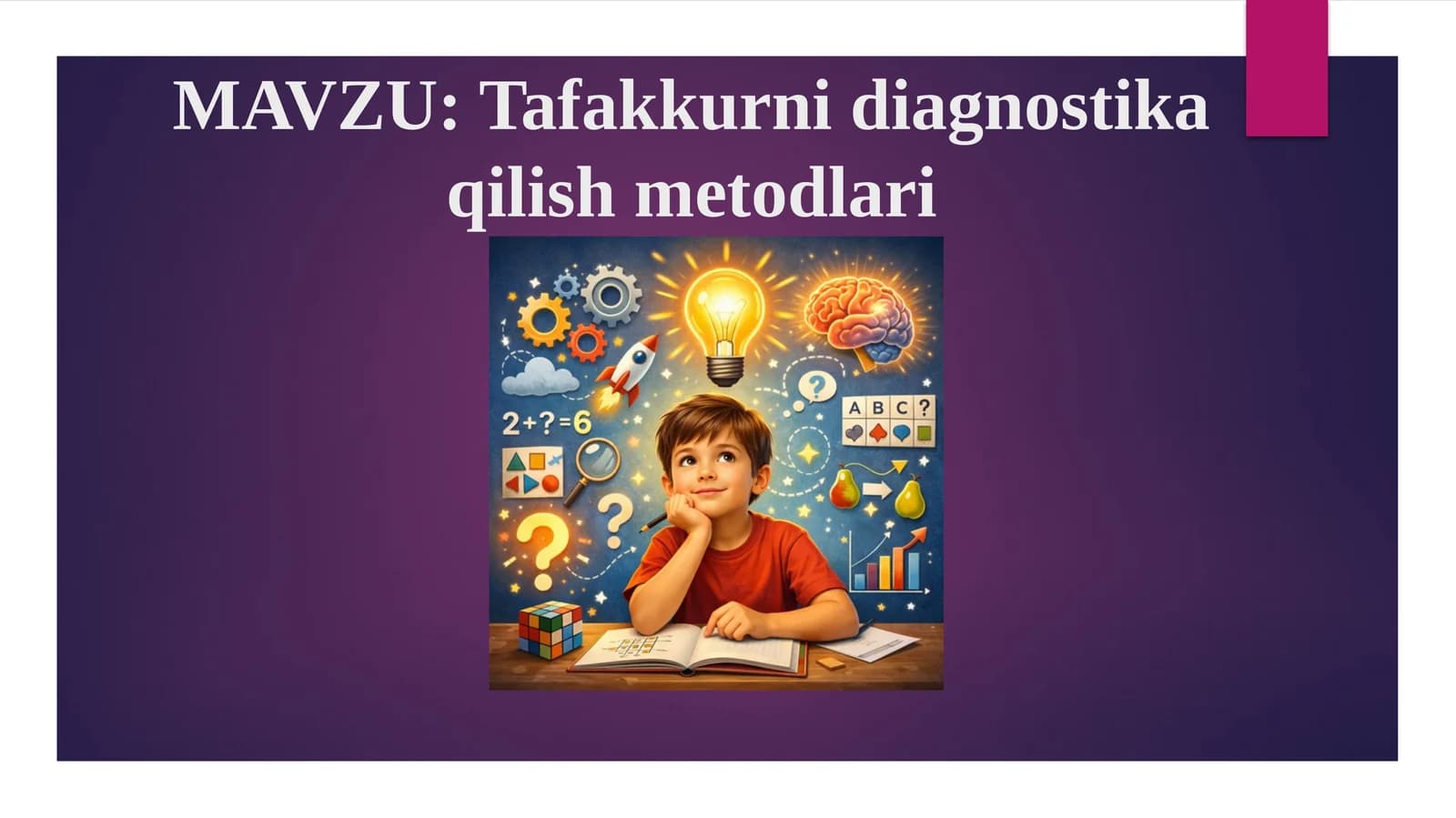 Tafakkurni diagnostika qilish metodlari