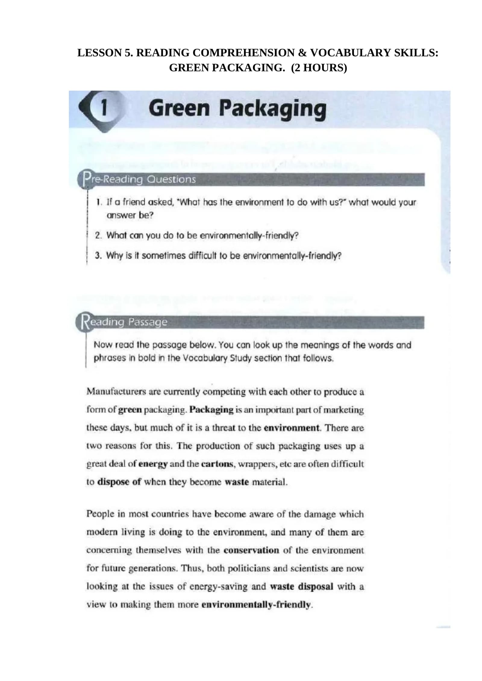 GREEN PACKAGING