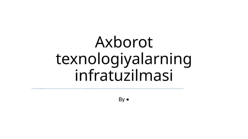 Apparat vositalari infratuzilmasi
