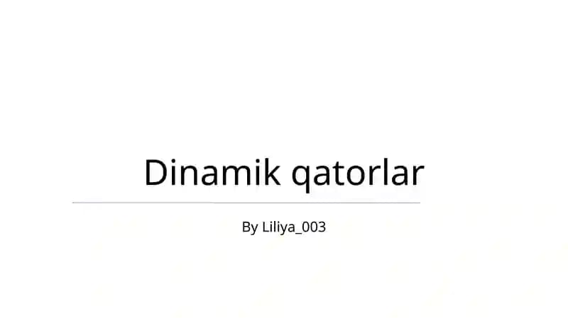 Dinamik massivlar
