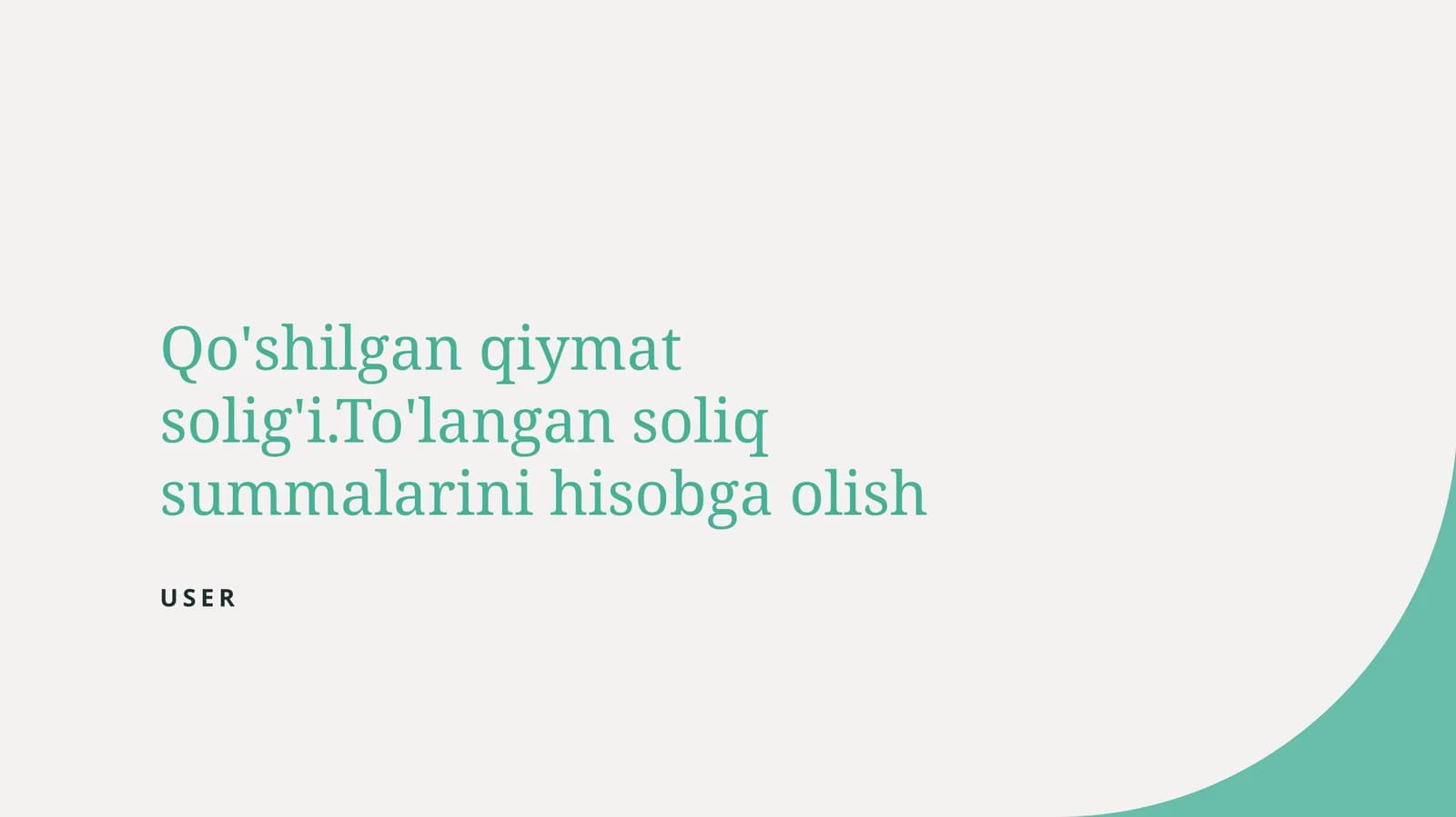 Qo'shilgan qiymat solig'i
