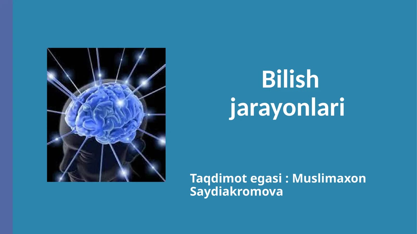 Bilish jarayonlari