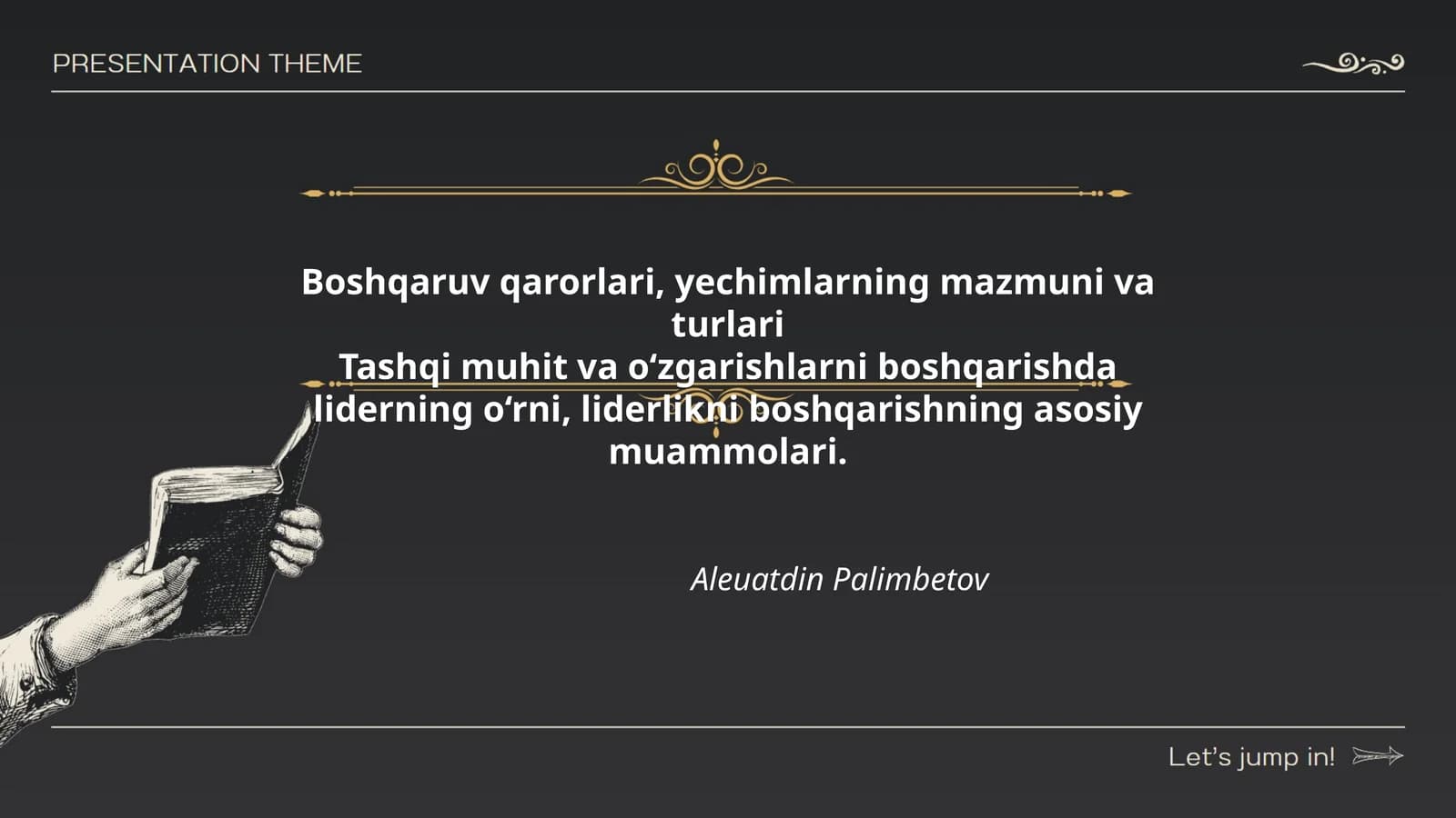 Boshqaruv qarorlari, yechimlarning mazmuni va turlari