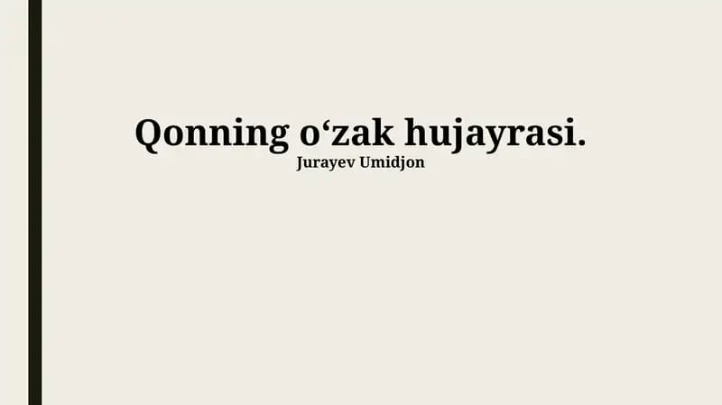 Konus stem hujayralari tadqiqotlari