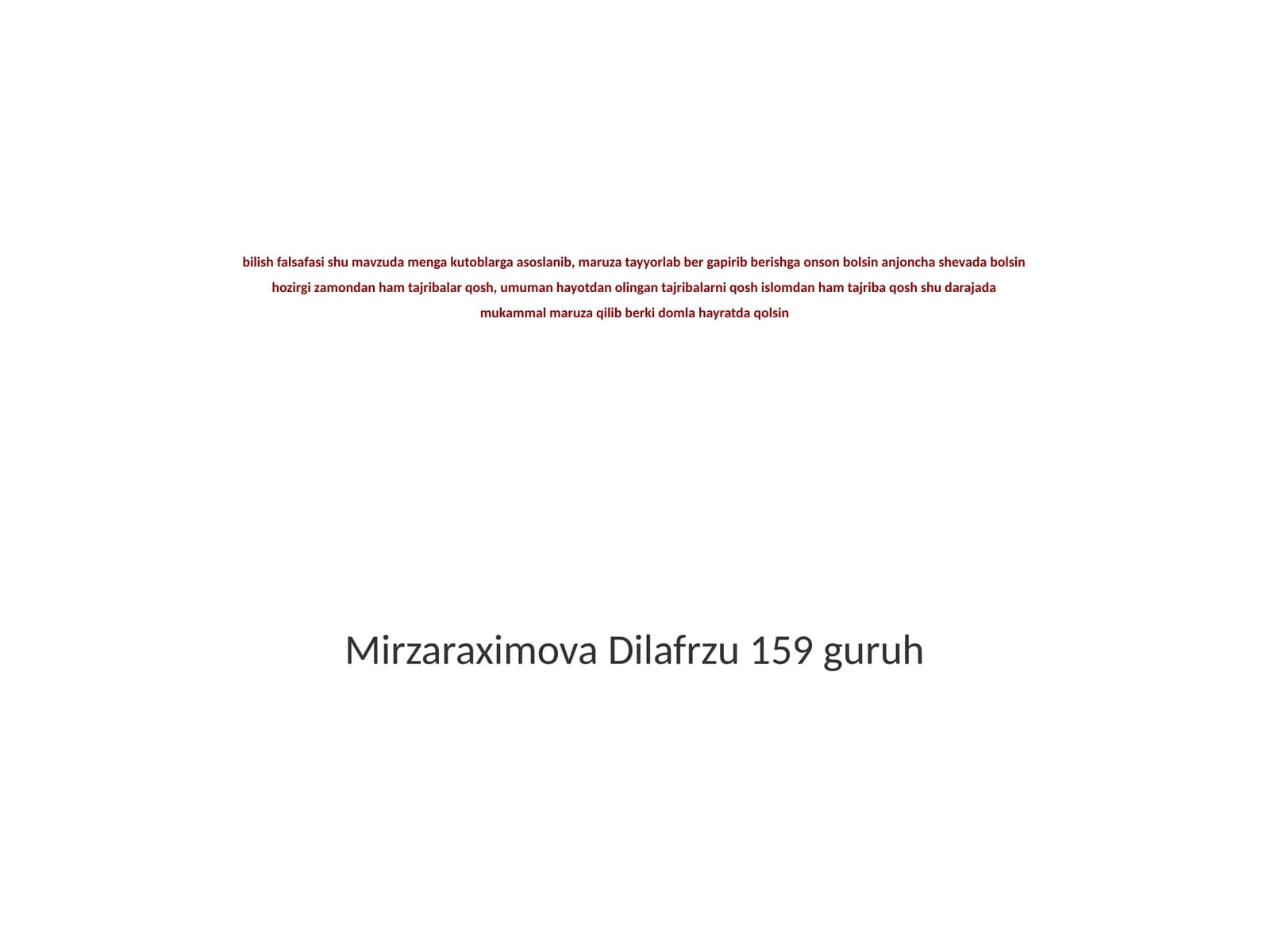 Bilish Falsafasi Asoslari