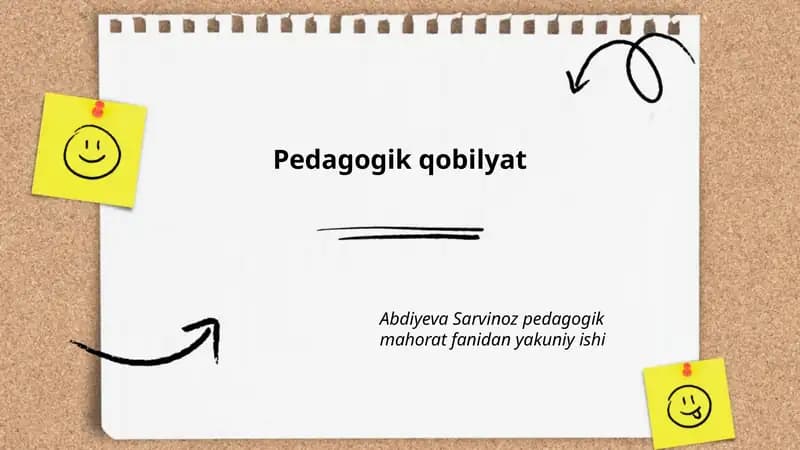 Pedagogik qobiliyatning mohiyati