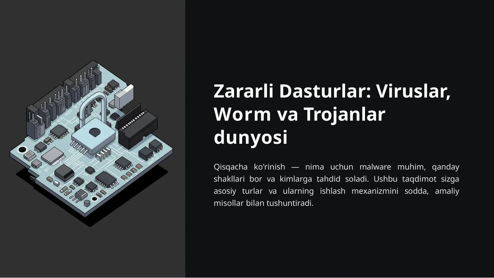 Zararli Dasturlar Viruslar Worm va Trojanlar dunyosi