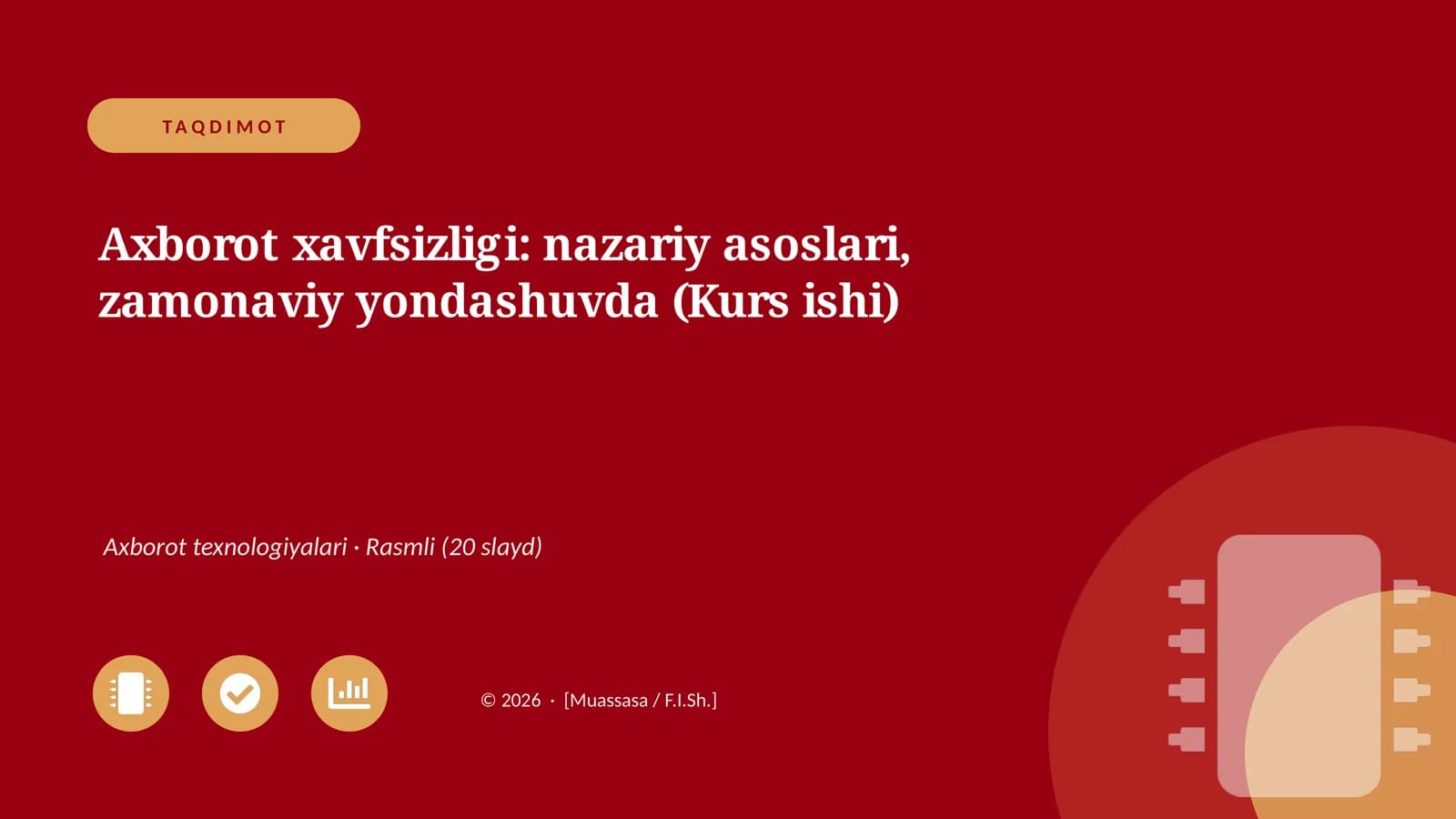 Axborot xavfsizligi: nazariy asoslari, zamonaviy yondashuvda