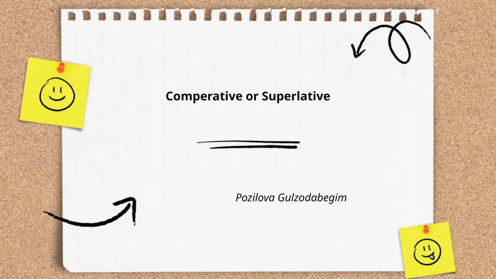 Comperative or Superlative