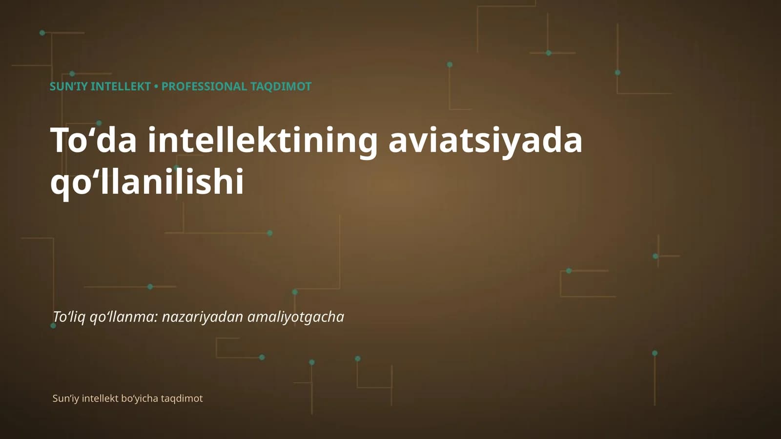 Toʻda intellektining aviatsiyada qoʻllanilishi