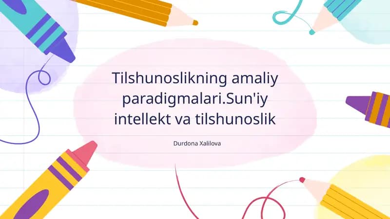 Tilshunoslikning amaliy paradigmalari