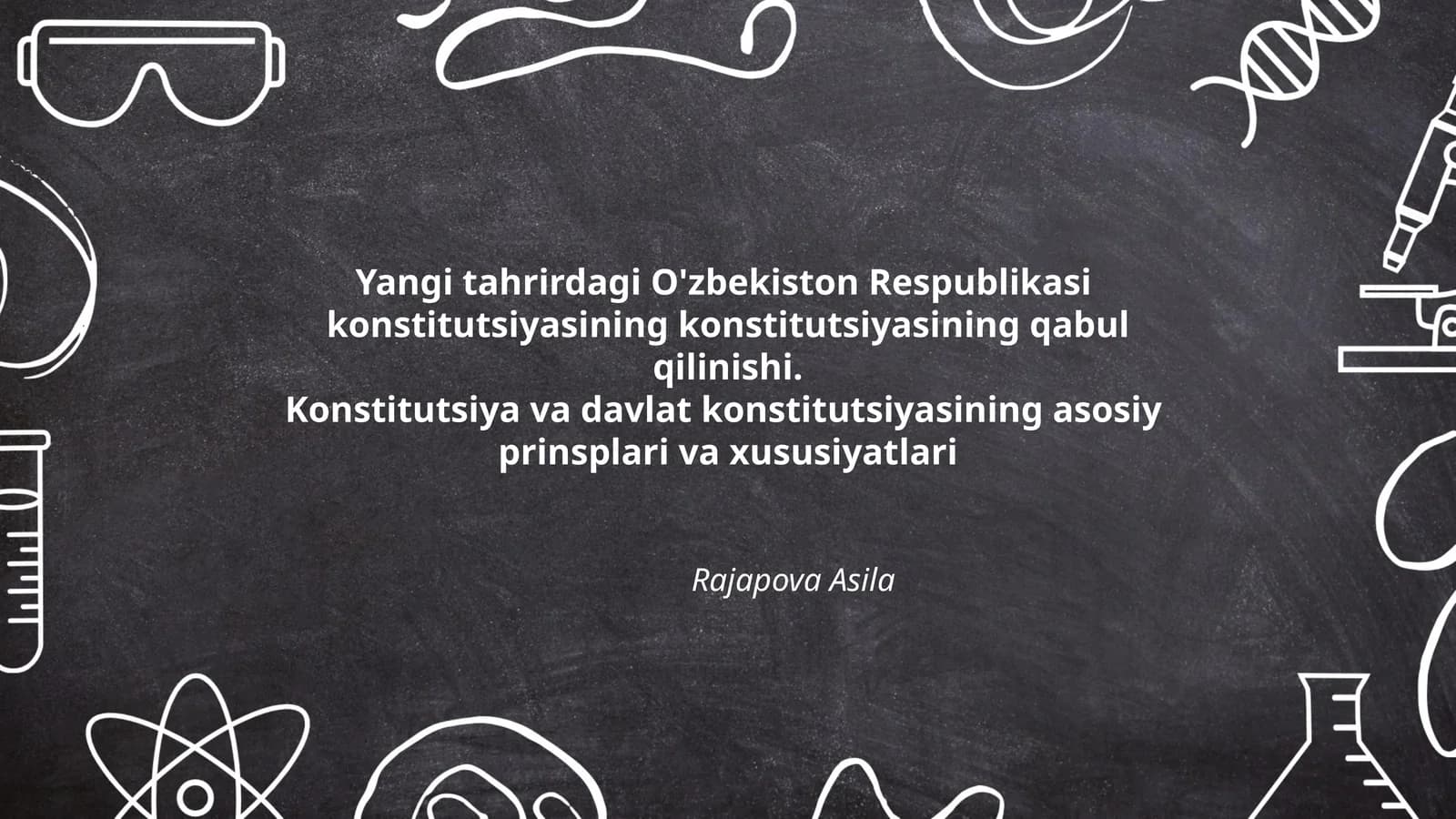 O'zbekiston Respublikasi konstitutsiyasi