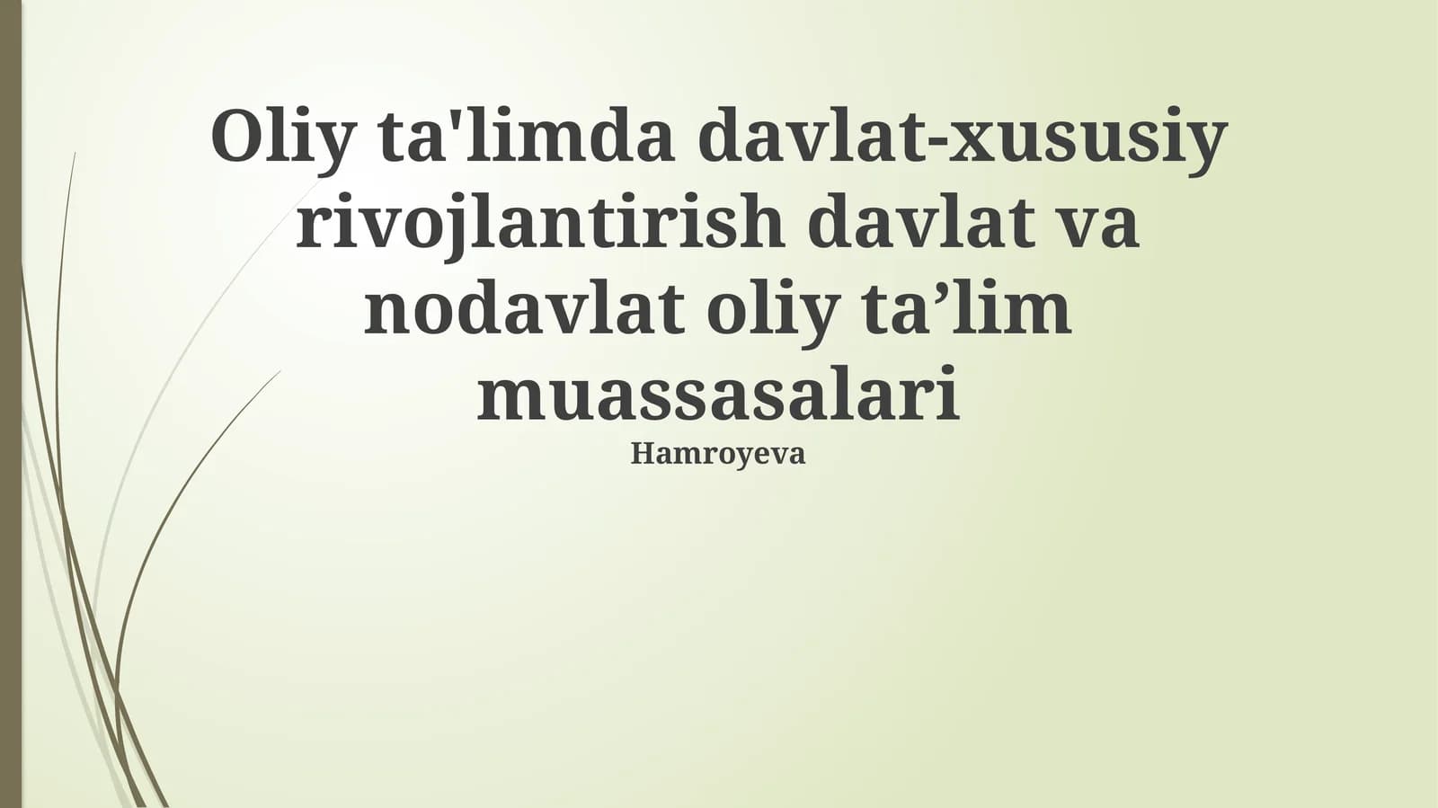 Xalqaro tajriba va eng yaxshi amaliyotlar
