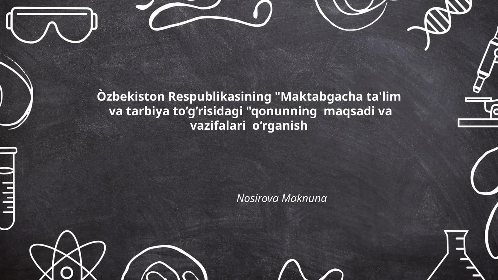 Maktabgacha ta'lim va tarbiya