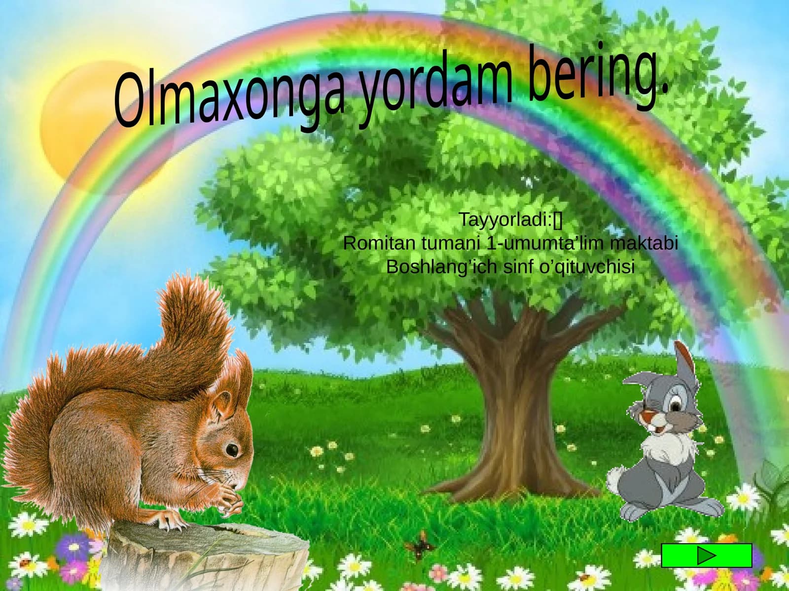 Olmaxonga yordam bering