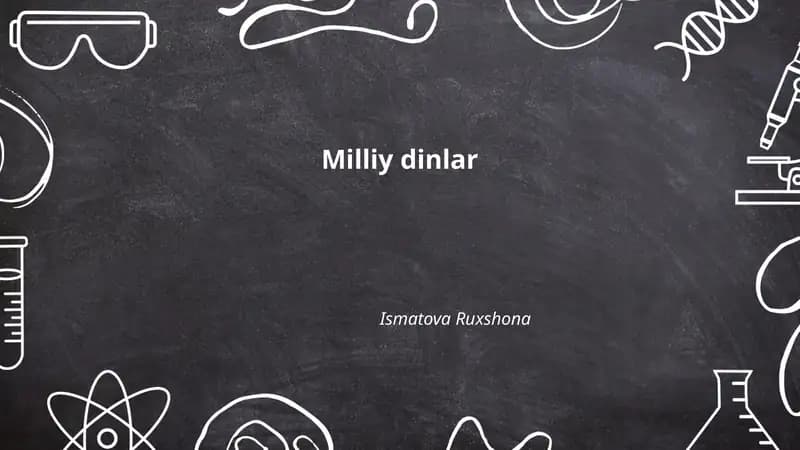 Milliy dinlar