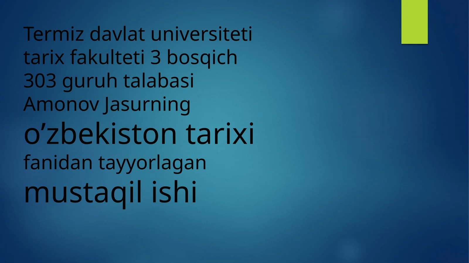 Oʻzbekiston Respublikasi Prezidentiligining joriy etilishi