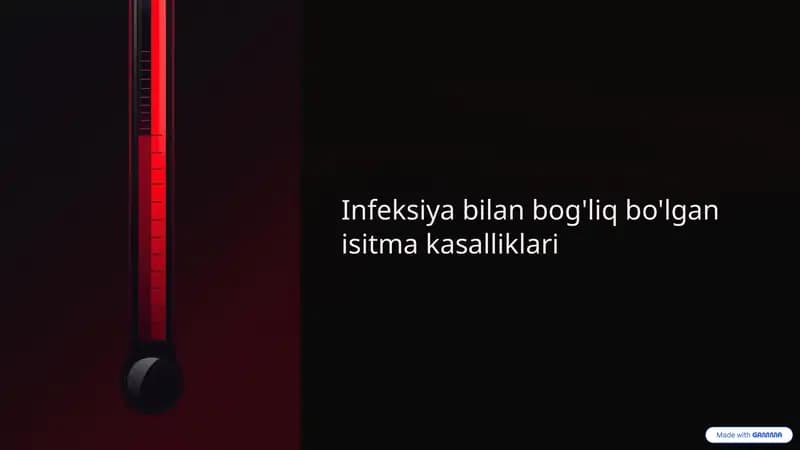 Infeksiya bilan bog'liq bo'lgan isitma kasalliklari