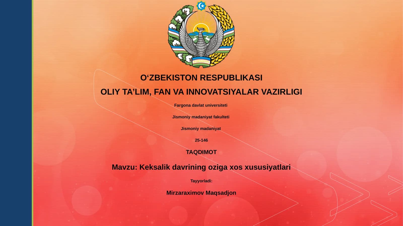 Keksalik davrining oziga xos xususiyatlari