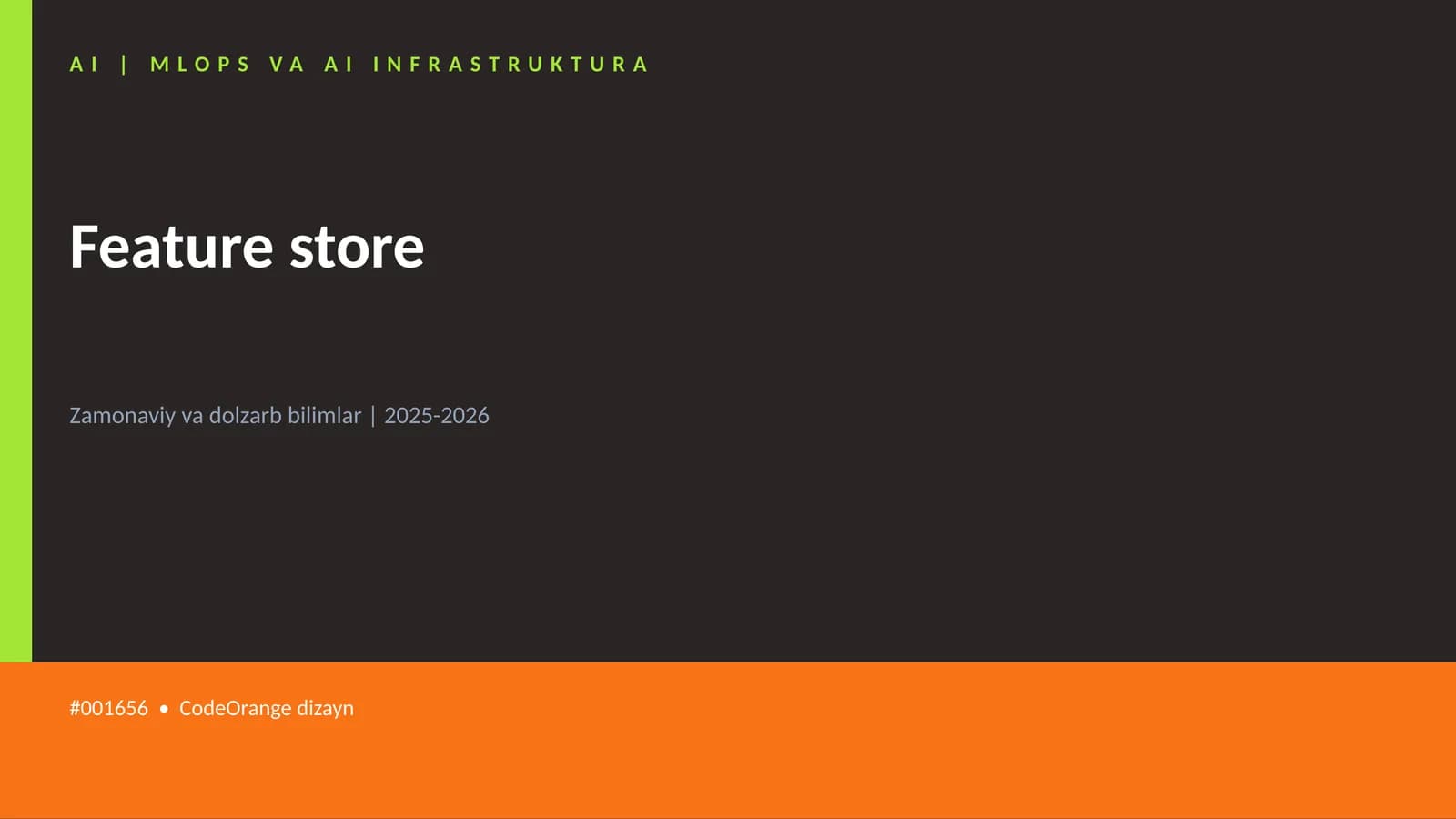 Feature store