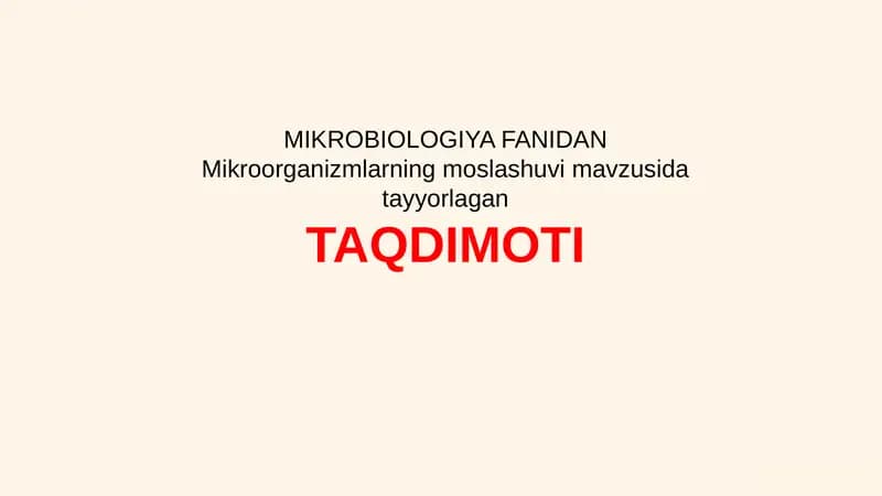 Mikroorganizmlarning Moslashuvi: Hayotning Sirli San'ati