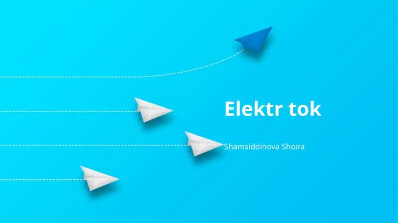 Elektr tok