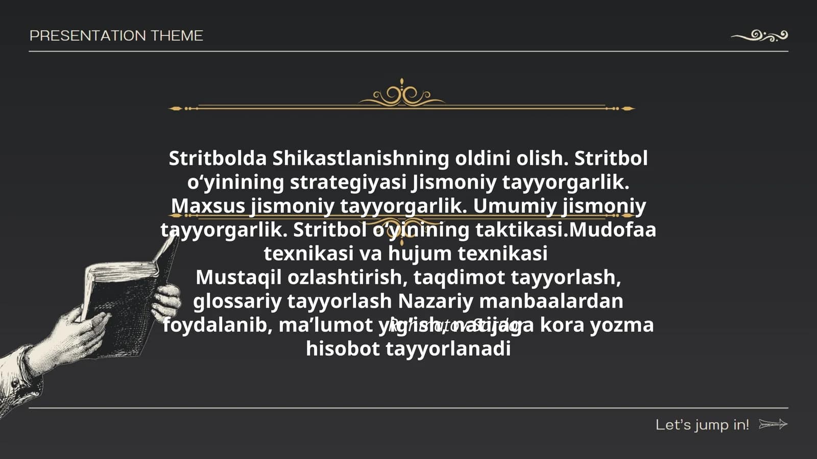 Stritbolda Shikastlanishning oldini olish