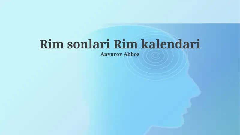 Rim sonlari Rim kalendari