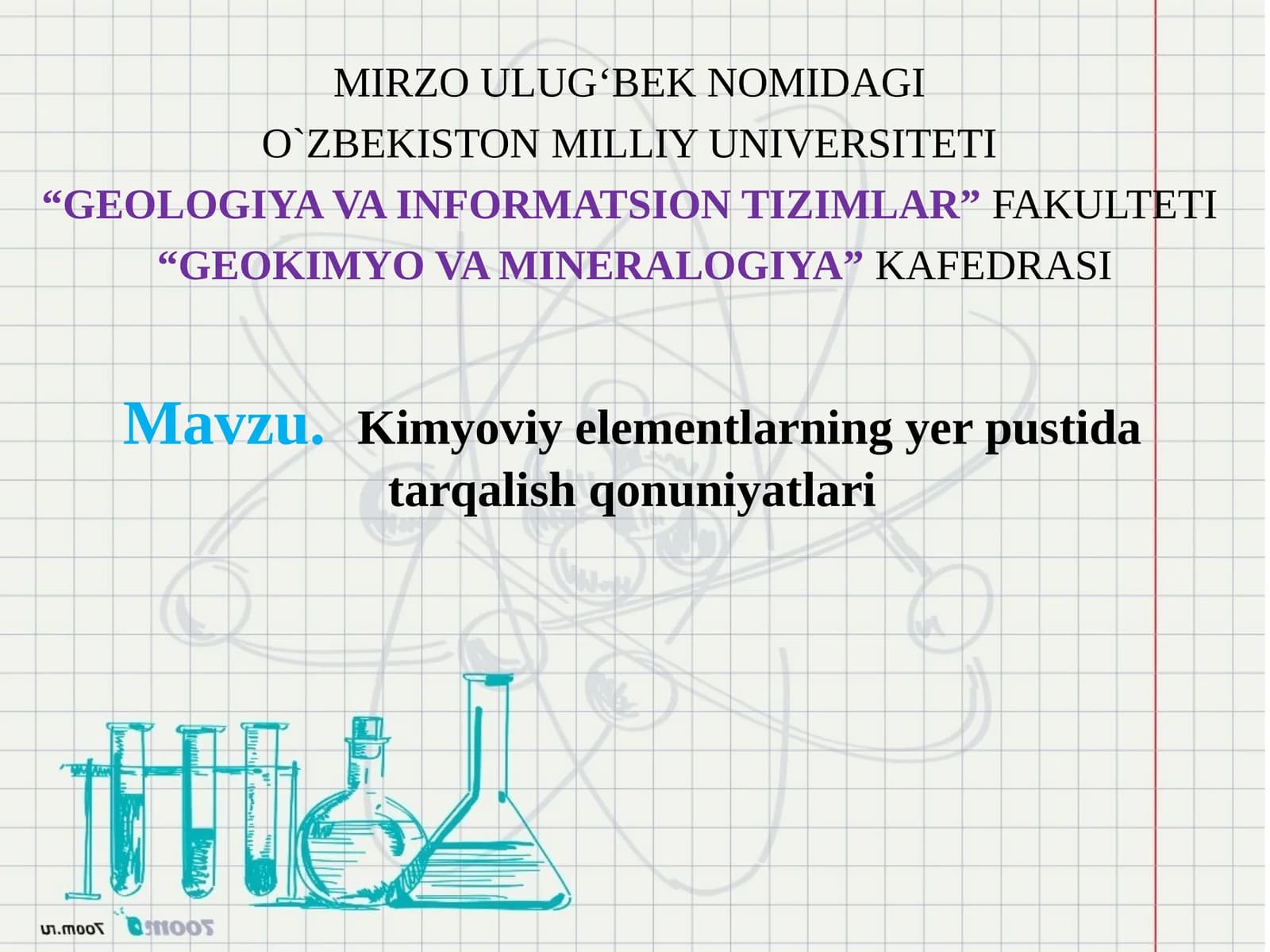 Kimyoviy elementlarning yer pusti datarqalishi qonuniyatlari