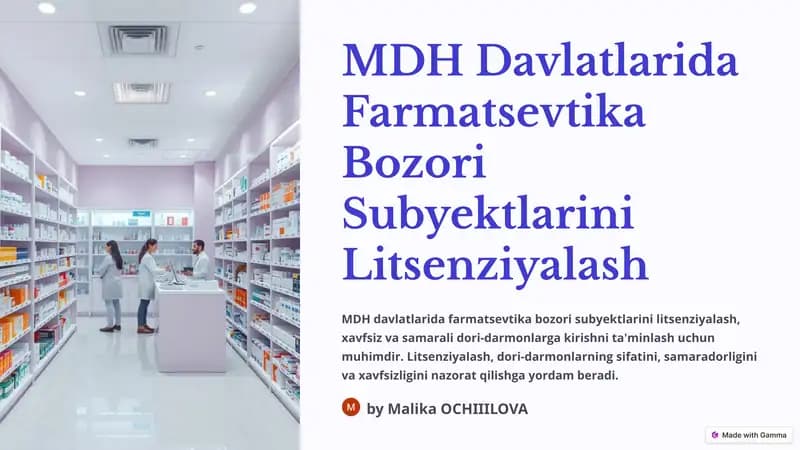 Litsenziyalash Maqsadlari va Ahamiyati