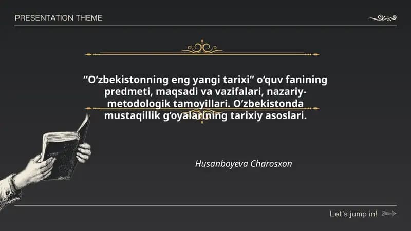 O‘zbekistonning eng yangi tarixi
