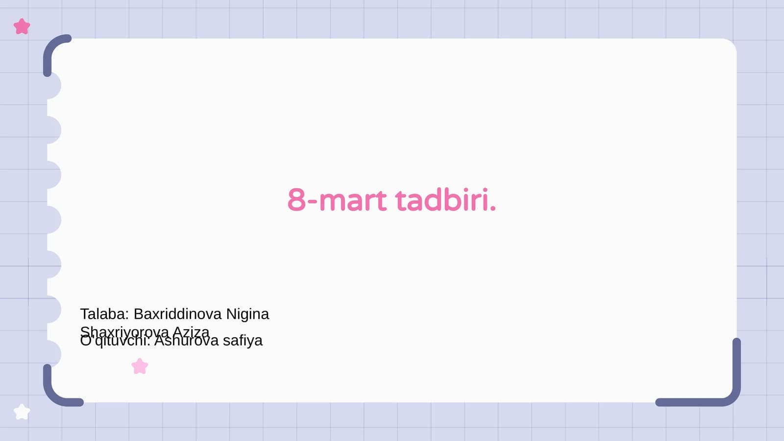 8-mart tadbiri