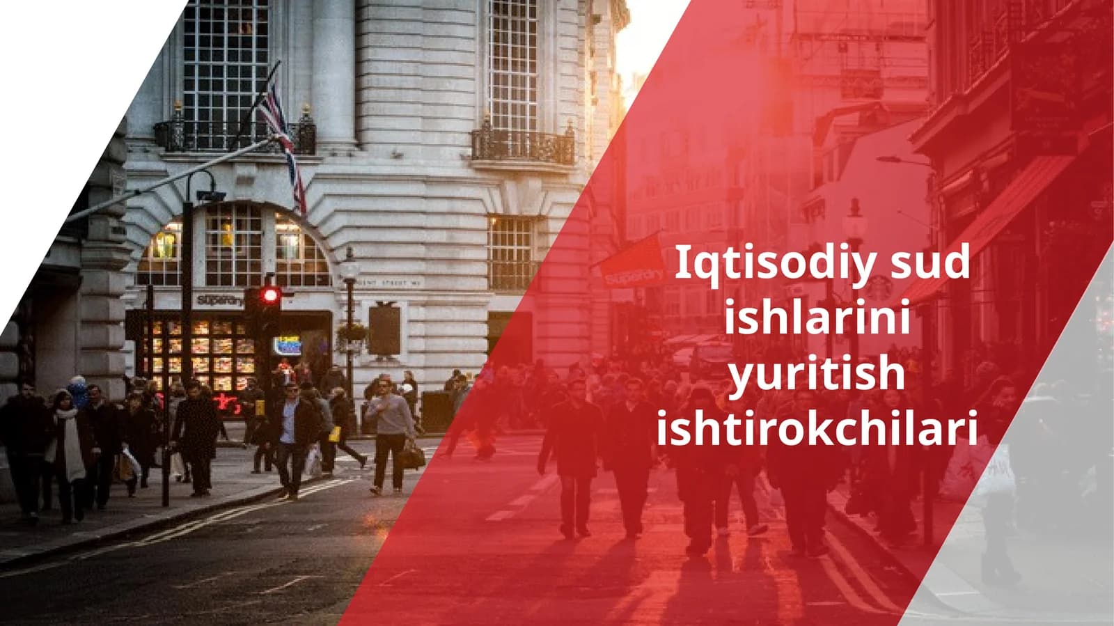 Iqtisodiy sud ishlarini yuritish ishtirokchilari POMEDIWERPOINT TEMPLATE