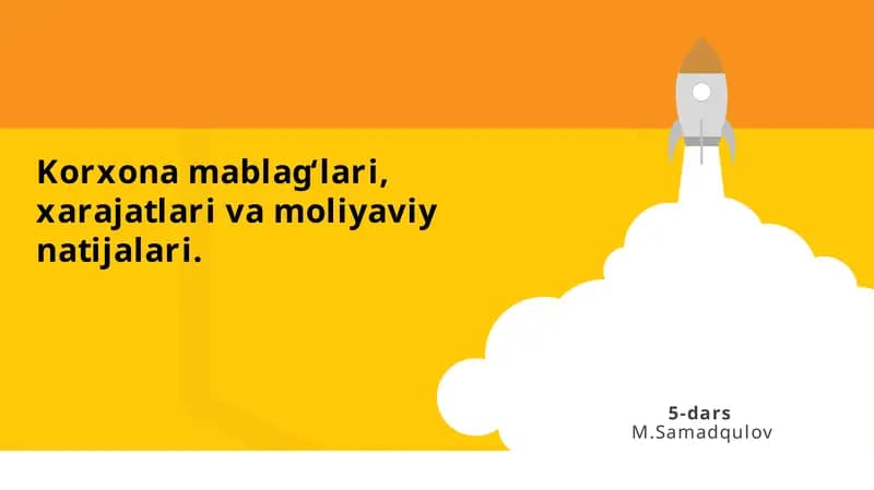 Korxona Mablag‘lari