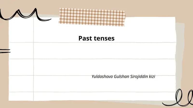 Past tenses