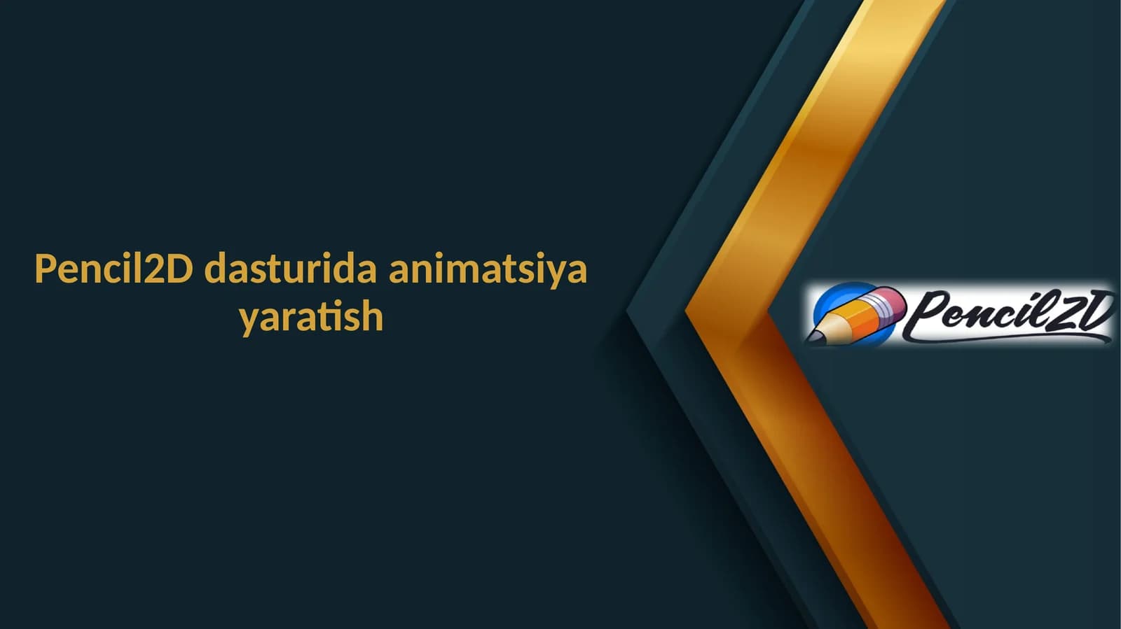 Pencil2D dasturida animatsiya yaratish