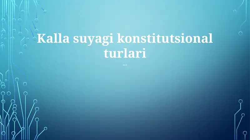 Kalla suyagi konstitutsional turlari