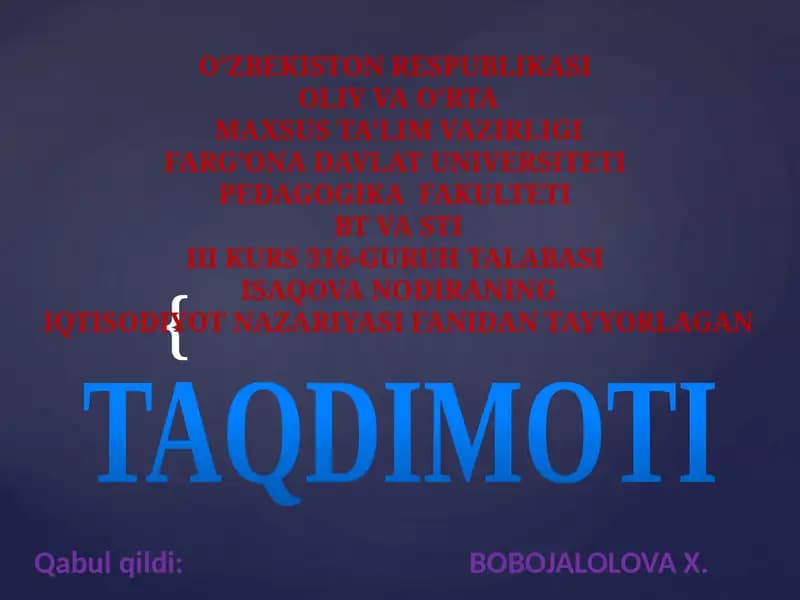 Bozor iqtisodiyotiga o'tishning modellari