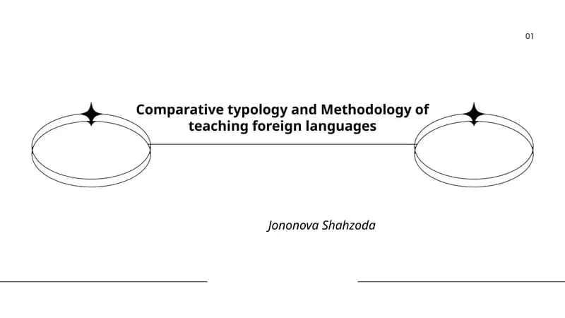 Comparative typology and Methodology of teaching foreign languages
