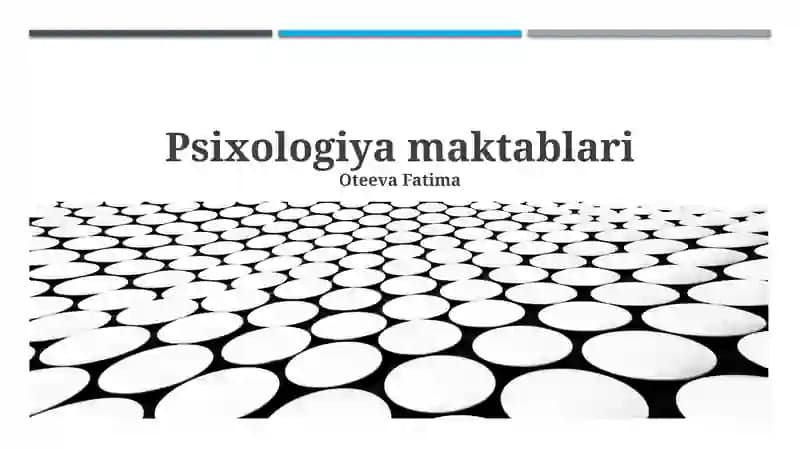 Psixologiya maktablari