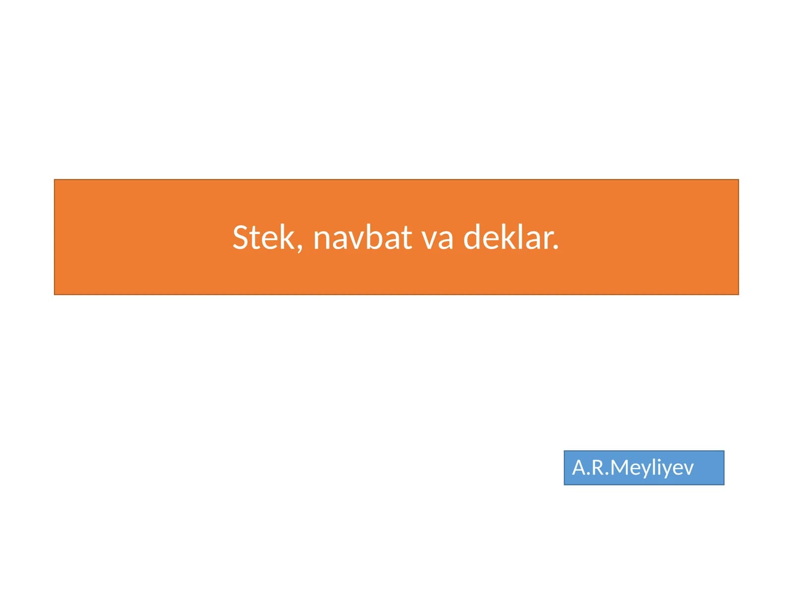 Stek (Stack)